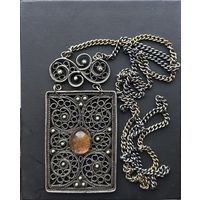 Подвеска на цепочке , мельхиор СССР 70 x годов.