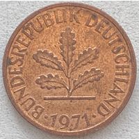 Германия 1 пфенниг 1971 г. G