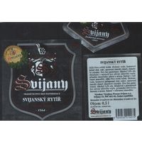 Пивная этикетка. Svijany - Чехия