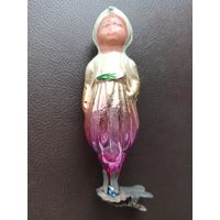 Ёлочная игрушка "АЛЛАДИН", стекло, прищепка. (СССР, 1950-е годы).