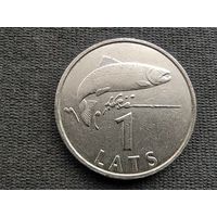 Латвия, 1 лат 2007, KM# 12