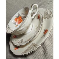 Чайное, кофейное трио Schirnding,  1909 - 1925 гг