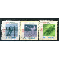 Канада - 1988г. - Зимние Олимпийские игры - 3 марки - гашёные. #3-WB-96-B-1
