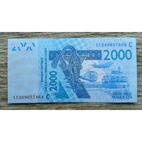 Werty71 Буркина Фасо 2000 франков 2003 UNC банкнота