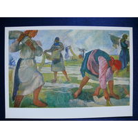 Серебрякова З. Е. Беление холста, 1983, размер 15*21см.