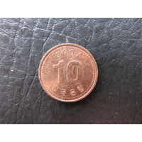 Юж.Корея. 10 вон. 2007. С 20 копеек. Распродажа коллекции. Смотрите другие лоты.