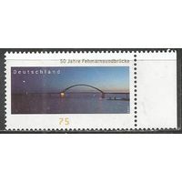Германия. 50 лет моста Фермирнсунд. 2013г. Mi#3003.