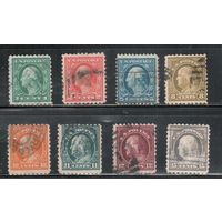 США-1916, (Скотт.462-475), гаш. , Стандарт, Президенты,Вашингтон,Франклин, перф. 10, без ВЗ