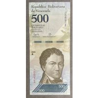 Банкнота 500 боливар 2017 год. Венесуэла. НЕ БЫЛА В ОБОРОТЕ.