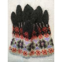 Перчатки.Мохер + шерсть.