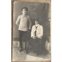 Фото двух мужчин. До 1917 г. 9х14 см