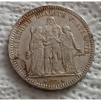 Франция 5 франков 1873 с блеском