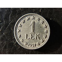 Албания. 1 лек.1957. С 20 копеек. Распродажа коллекции. Смотрите другие лоты.