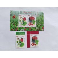 Беларусь  2025  2 м+бл. ягоды