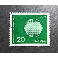 Марка Германия 1970 год Европа СЕРТ