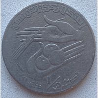 Тунис 1/2 динар 1996 г.