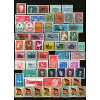 ГДР.ПОЛНЫЙ ЧИСТЫЙ  ГОДОВОЙ НАБОР (1959) БЕЗ НАКЛЕЕК и следов от них,с родным клеем !Дополнен гашеными позициями.Только полные серии!