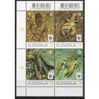 Словения 2011. WWF Фауна. Раки квартблок (904)