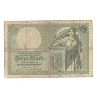 Германия 10 марок 1906 г. Кайзеровская империя