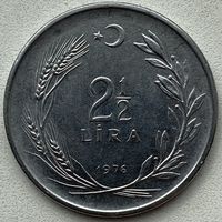 Турция 2,5 лиры 1976 г.
