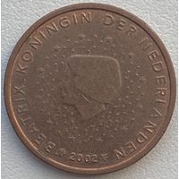 Нидерланды 2 евроцента 2002 г.