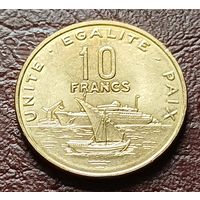 Джибути 10 франков, 2013    ( 2-1-8 )
