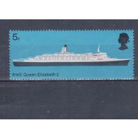 [1112] Великобритания 1969. Корабль. MNH 1