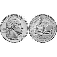 25 центов 2025 США Алтея Гибсон, Американские Женщины UNC двор D