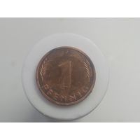 1 пфенниг (буква J) Германия ФРГ 1978 год  лот 42