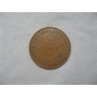 Азорские острова 10 реалов 1843 год Мария II Автономный регион Асориш (1843-1901)