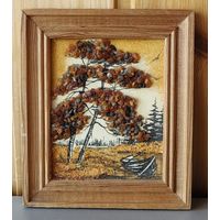 Картина янтарная