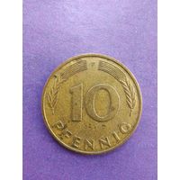 Германия ФРГ 10 пфеннигов 1982 F