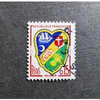 Марка Франция 1960 год Герб