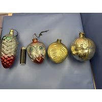 Старт с 1 рубля ! Кремлевские елочные игрушки ,толстое стекло ! Смотрите другие лоты много распродаж!