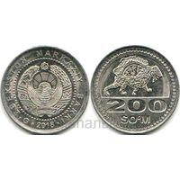 Узбекистан 200 сом 2018