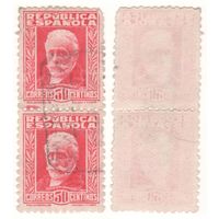 Испания (Mi) ES 623IIA 30 сентимо 1931 год Famous people - Pablo Iglesias (2-3) (m36)