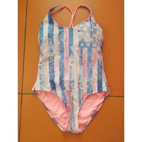 Купальник с принтом американского флага слитный