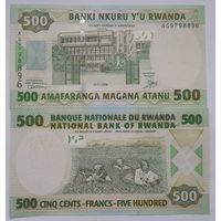 Руанда 500 франков 2008 года UNC