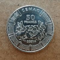 Центральная Африка (BEAC) 50франков, 2021 г., KM# 21