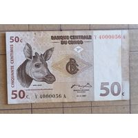 Конго (ДР) 50 сантимов 1997 г., P:84