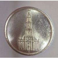 5 марок 1934 Кирха в штемпельном блеске
