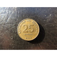 Филиппины. 25 сентимо. 1997. С 20 копеек. Распродажа коллекции. Смотрите другие лоты.
