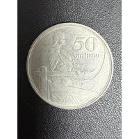 50 сантимов 1922 года . Хорошее состояние. С 1 рубля