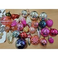 28 игрушек елочных. СССР