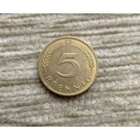 Werty71 Германия ФРГ 5 пфеннигов 1994 F