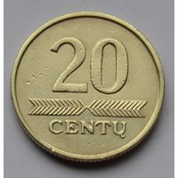 Литва, 20 центов 2007 г.