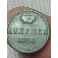 Денежка 1855.