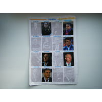 Наклейки футбол 15 шт.