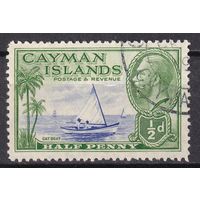 39a.BrKCI. Великобритания. Колонии. Каймановы острова. Местные мотивы. Георг V. 1935 г. 1/2P. Mi.#87.