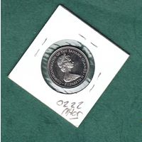 Монета Багамские острова 25 центов 1972